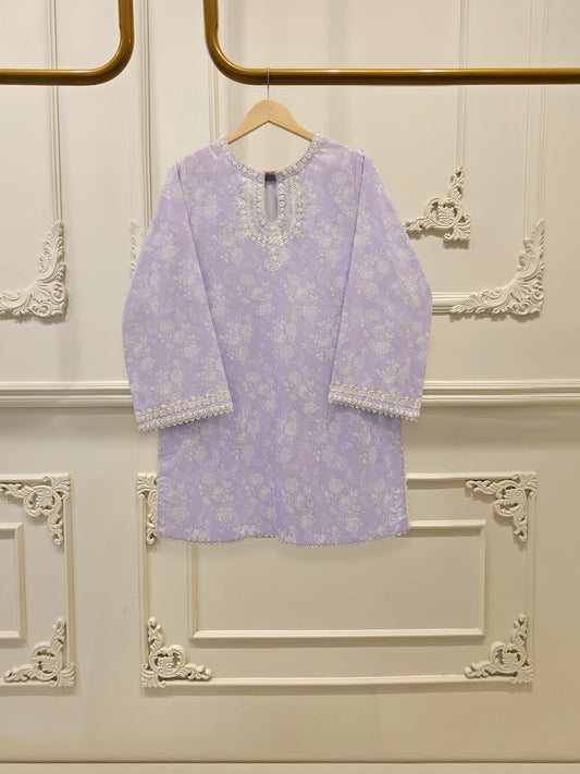 Digital Printed Embroidered Lawn Shirt S112358