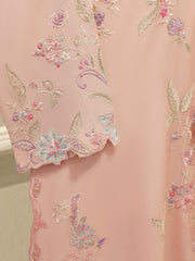 3 Piece- Pure Khadi Silk Embroidered Suit S112326