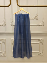 3 Piece- Pure Embroidered Sheesha Silk Suit S112338