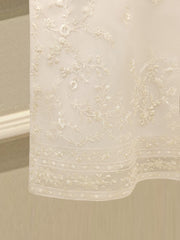 3 Piece - Pure Organza Embroidered Suit S112339
