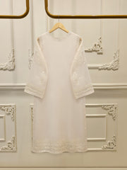 3 Piece - Pure Organza Embroidered Suit S112339