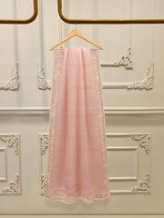 3 Piece - Pure Organza Embroidered Suit S112339