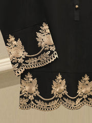 2 Piece- Pure Korean Silk Embroidered Suit S112349