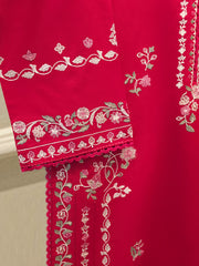 2 Piece - Embroidered Cambric Suit S112364