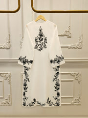 3 Piece - Pure Embroidered Cotton Net Suit S112348