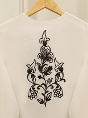 3 Piece - Pure Embroidered Cotton Net Suit S112348