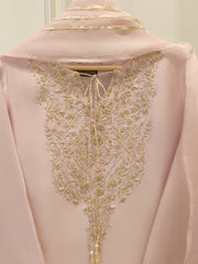3 Piece- Pure Embroidered Sheesha Silk Suit S112392