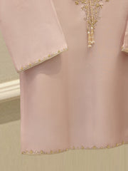 3 Piece- Pure Embroidered Sheesha Silk Suit S112392
