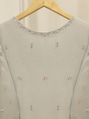 3 Piece - Pure Embroidered Cotton Net Suit S112396