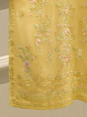 3 Piece - Pure Chiffon Embroidered Suit S112395