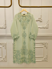 2 Piece - Pure Embroidered Cotton Net Suit S112394