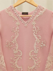 2 Piece - Pure Embroidered Cotton Net Suit S112405
