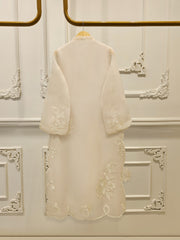 3 Piece - Pure Organza Embroidered Suit S112400