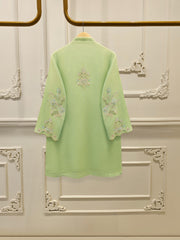 2 Piece - Pure Embroidered Cotton Net Suit S112420