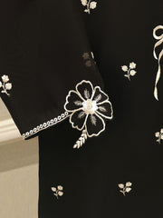 3 Piece - Pure Embroidered Cotton Net Suit S112440
