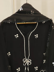 3 Piece - Pure Embroidered Cotton Net Suit S112440