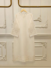3 Piece - Pure Organza Embroidered Suit S112457