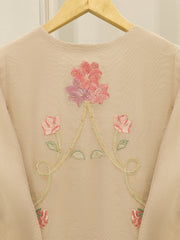 3 Piece - Pure Embroidered Cotton Net Suit S112472