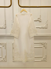 3 Piece - Pure Organza Embroidered Suit S112487