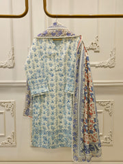 3 Piece - Digital Printed Embroidered Lawn Suit S112493