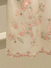 2 Piece - Pure Embroidered Cotton Net Suit S112497