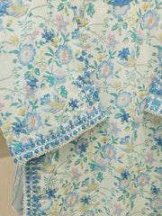 3 Piece - Digital Printed Embroidered Cambric Suit S112500