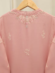 3 Piece - Pure Chiffon Embroidered Suit S112509