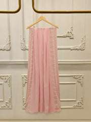 3 Piece - Pure Chiffon Embroidered Suit S112509