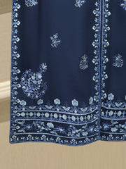 3 Piece - Pure Embroidered Cotton Net Suit S112514