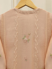 3 Piece - Pure Embroidered Cotton Net Suit S112554