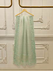 3 Piece- Pure Embroidered Sheesha Silk Suit S112640