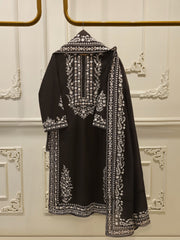 2 Piece - Embroidered Cambric Suit S112639