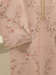 3 Piece- Pure Khaddi Silk Embroidered Suit S112678