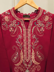 2 Piece - Embroidered Cambric Suit S112675