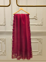 3 Piece- Pure Khaddi Silk Embroidered Suit S112703