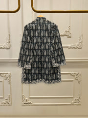 2 Piece - Digital Printed Embroidered Cambric Suit S112704