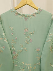3 Piece - Pure Chiffon Embroidered Suit S112716