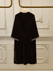 3 Piece - Embroidered Velvet Suit S112733