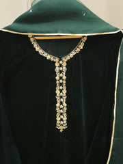 3 Piece - Embroidered Velvet Suit S112750