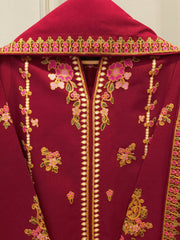 3 Piece - Embroidered Khaddar Suit S112775