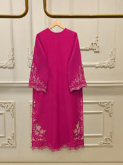 3 Piece- Pure Khaddi Silk Embroidered Suit S112770