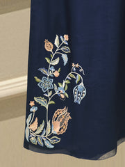 3 Piece- Pure Khaddi Silk Embroidered Suit S112783