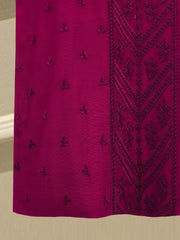 3 Piece - Pure Embroidered Cotton Net Suit S112795