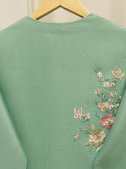 Pure Embroidered Silk Net Shirt S112791