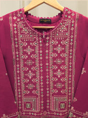 2 Piece - Embroidered Khaddar Suit S112827