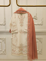 3 Piece - Embroidered Kora Cotton Suit S112817