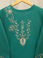 2 Piece - Embroidered Khaddar Suit S112838