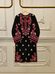 2 Piece - Embroidered Velvet Suit S112840