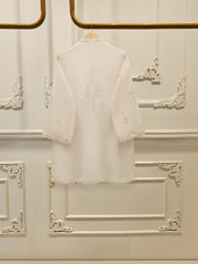 3 Piece - Pure Embroidered Cotton Net Suit S112846