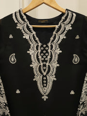 2 Piece - Pure Embroidered Cotton Net Suit S112814